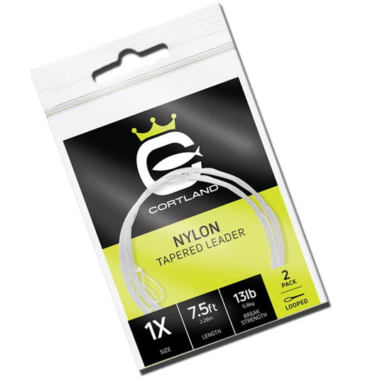 Wildhunter.ie - Cortland | Nylon Tapered Leader | Looped | 9ft | Qty 2 -  Fly Fishing Leaders & Tippets 