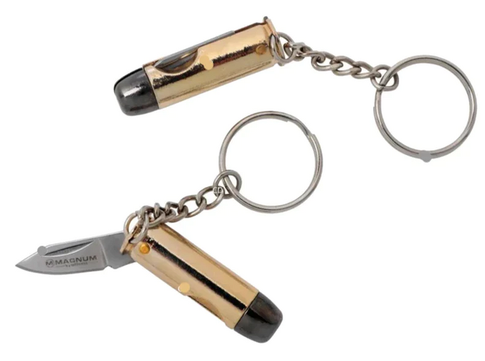 Wildhunter.ie - Stepland | Replica 44 Mag Bullet Keyring with Knife -  Knives 