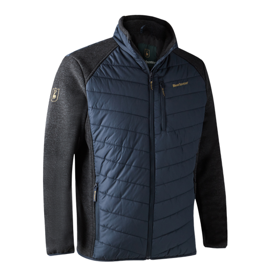 Wildhunter.ie - Deerhunter | Knitted Sleeved Moor Padded Jacket | Dark Blue -  Hunting Jackets 