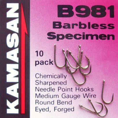 Wildhunter.ie - Kamasan Hooks | B981 | Barbless Specimen -  Coarse Fishing Hooks 