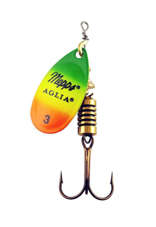 Wildhunter.ie - Mepps | Aglia Fluo | Spinning Lure | Tiger/Gold -  Game Spinners 
