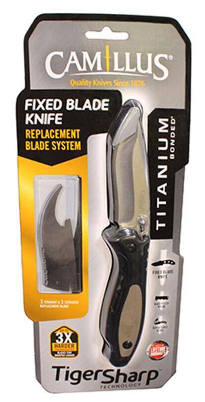 Wildhunter.ie - Camillus | TigerSharp | Titanium Bonded Drop Point | Fixed Blade Knife |  3.35