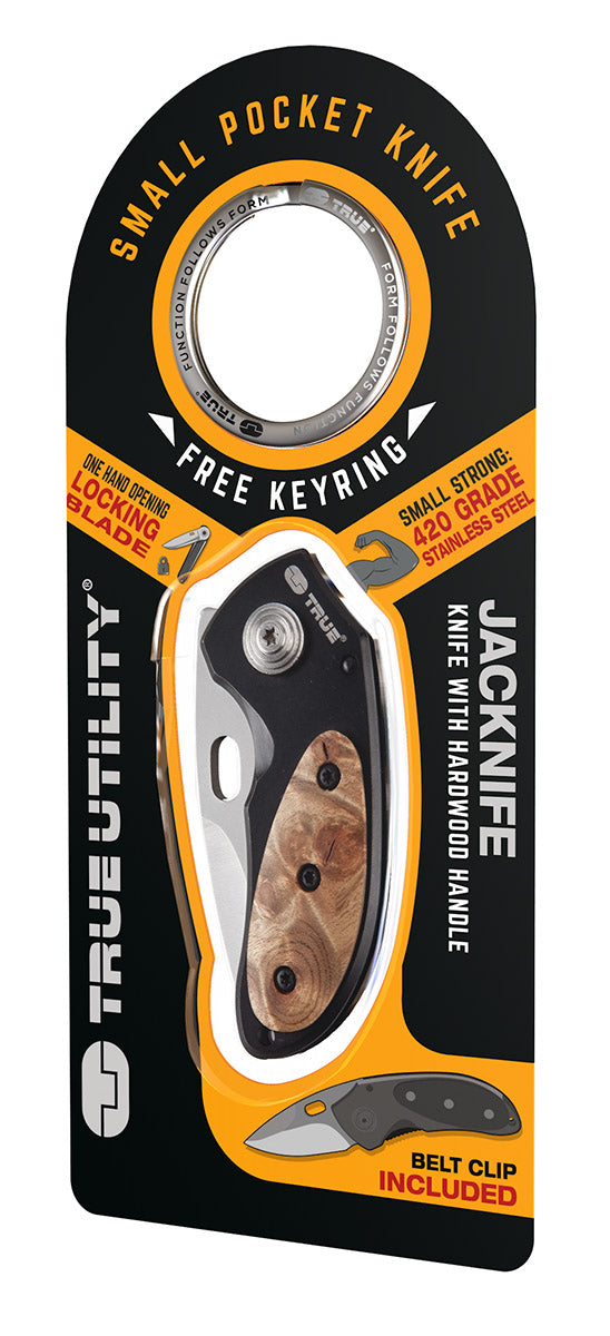 Load image into Gallery viewer, Wildhunter.ie - True JacKnife | Wooden Handle | Spring Assisted Knife -  Knives 
