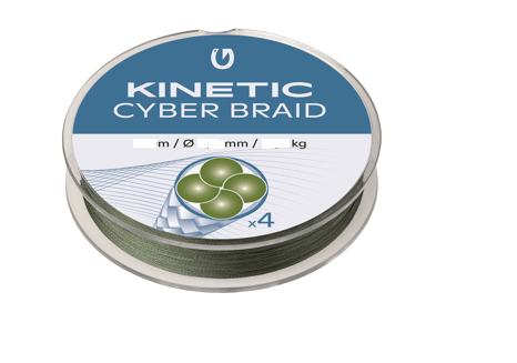 Wildhunter.ie - Kinetic | Cyber/4 Braid | 150m | Dusty Green -  Predator Lines 
