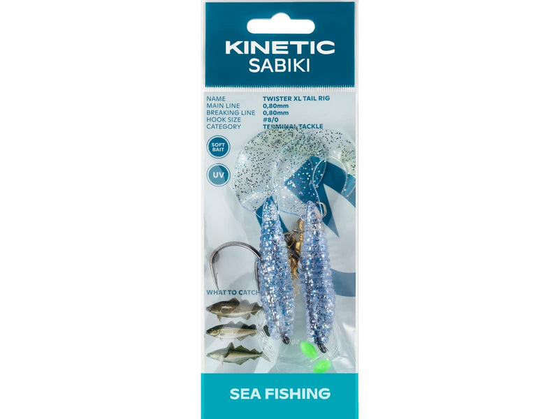 Load image into Gallery viewer, Wildhunter.ie - Kinetic | Sabiki | Twister XL Tail | #8 -  Sea Fishing Lures 
