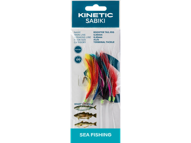 Load image into Gallery viewer, Wildhunter.ie - Kinetic | Sabiki Rooster Tail | #2/0 -  Sea Fishing Lures 
