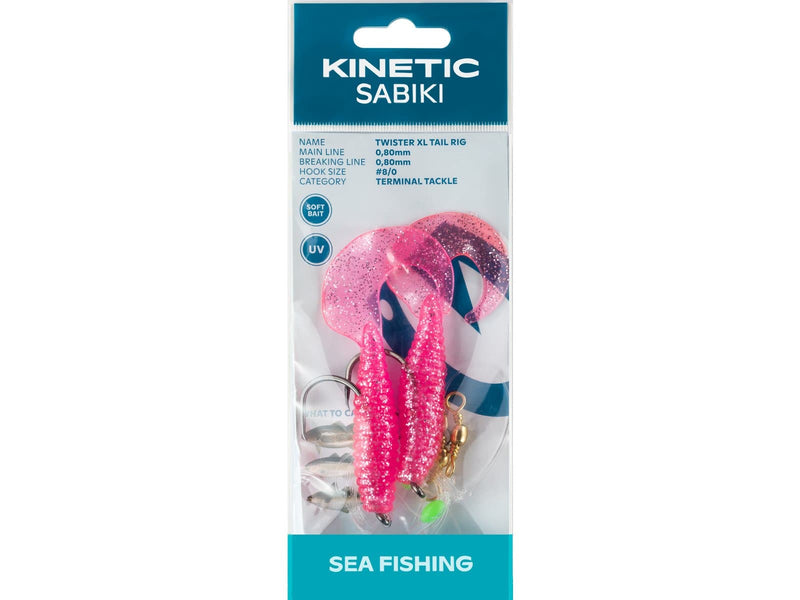 Load image into Gallery viewer, Wildhunter.ie - Kinetic | Sabiki | Twister XL Tail | #8 -  Sea Fishing Lures 
