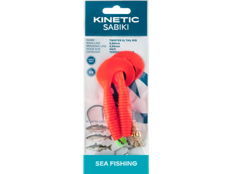 Load image into Gallery viewer, Wildhunter.ie - Kinetic | Sabiki | Twister XL Tail | #8 -  Sea Fishing Lures 
