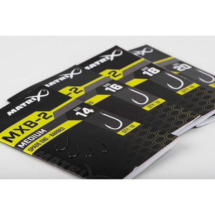 Wildhunter.ie - Matrix | MXB-2 | Medium | Spade End | Barbed -  Coarse Fishing Hooks 