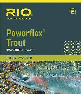 Wildhunter.ie - Rio | Powerflex Trout | Tapered Leader | 9ft | 3X | 8.2lb -  Fly Fishing Leaders & Tippets 