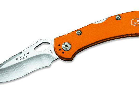 Wildhunter.ie - Buck 726 Mini Spitfire Orange Knife | Spring Assisted Knife -  Knives 