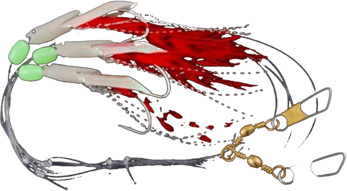 Wildhunter.ie - Connemara | Salt Water Hokkai Red | 3 Hook | 2/0 -  Sea Fishing Lures 