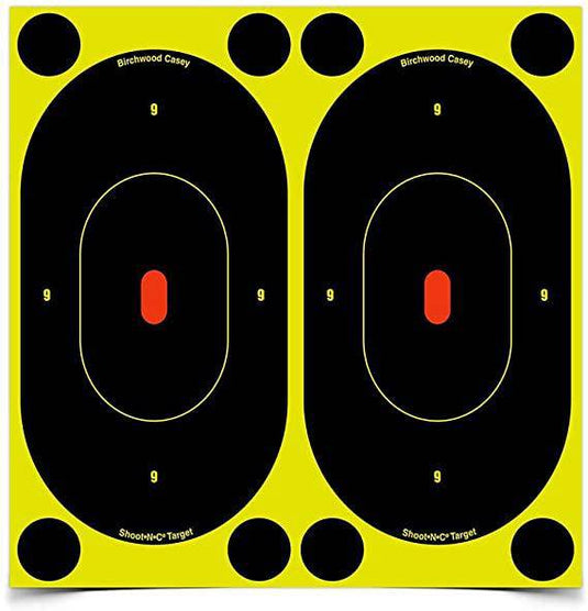 Wildhunter.ie - Shoot'N'C Reactictive/Splatter Self Adhesive Target Plus Repair silhouette 7" With 48 Plasters -  Targets 
