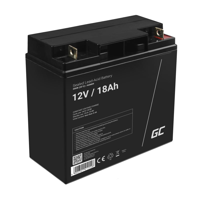 Load image into Gallery viewer, Wildhunter.ie - Green Cell® | AGM 12V 18Ah VRLA Battery | Gel deep cycle -  marine batteries 
