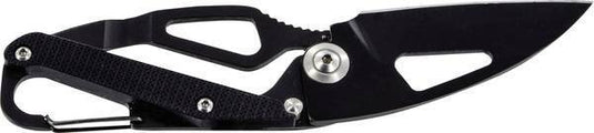 Wildhunter.ie - Highlander | Merlin Outdoor Knife Built-in Carabiner Black -  Camping Accessories 