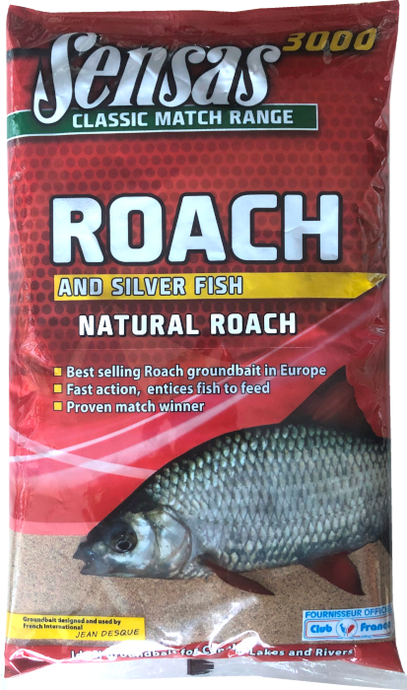 Wildhunter.ie - Sensas | Natural Roach | Groundbait | 1Kg -  Coarse Fishing Groundbait 