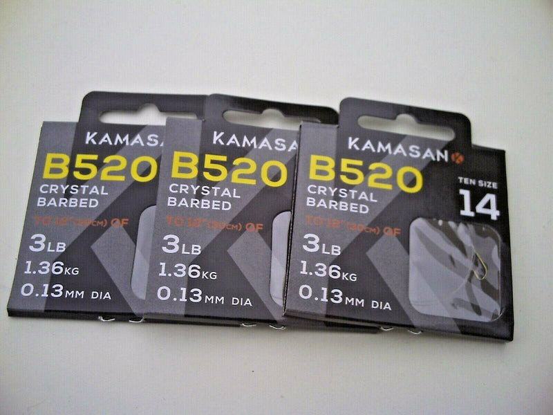 Load image into Gallery viewer, Wildhunter.ie - Kamasan Hooks | B520 | Crystal Barbed -  Coarse Fishing Hooks 
