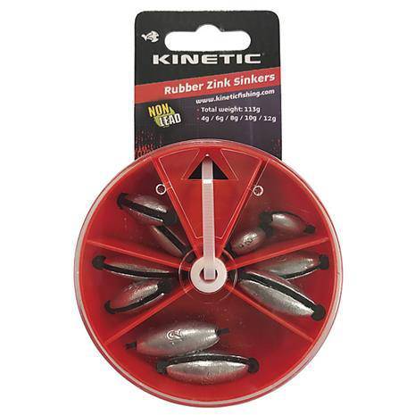 Wildhunter.ie - Kinetic | Rubber Zink Sinkers -  Sea Fishing Lead 