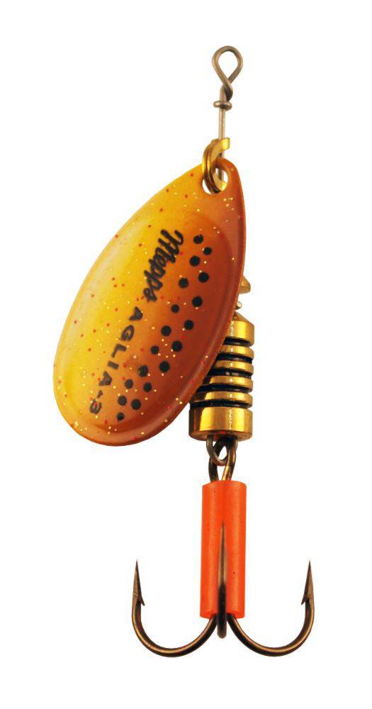 Wildhunter.ie - Mepps | Aglia Fluo | Spinning Lure | Brown/Gold -  Game Spinners 