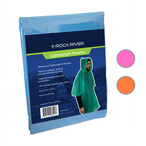 Wildhunter.ie - Rock N River | Unisex Lightweight Poncho -  Camping Accessories 