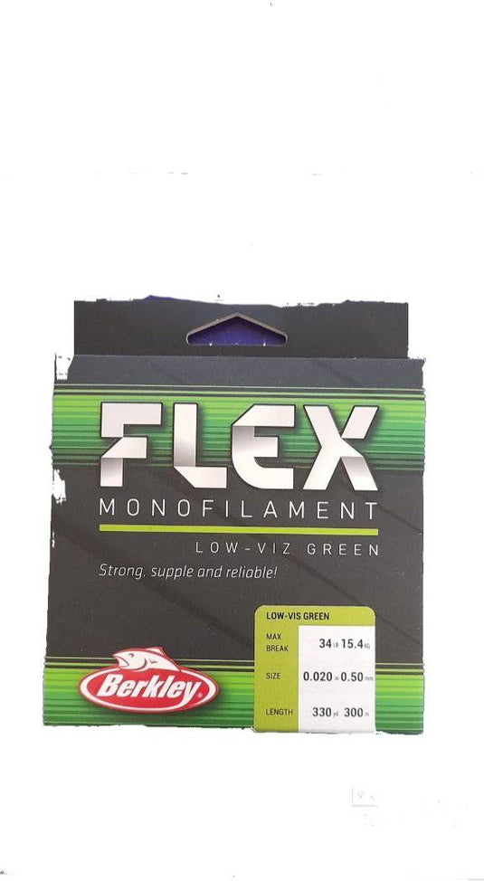 Wildhunter.ie - Berkley | Flex | Monofilament Fishing Line | Low-Viz Green | 300m -  Predator Lines 
