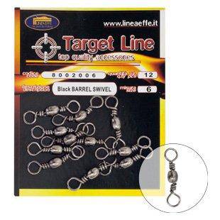 Wildhunter.ie - Lineaeffe | Black Barrel Swivel -  Sea Fishing Terminal Tackle 