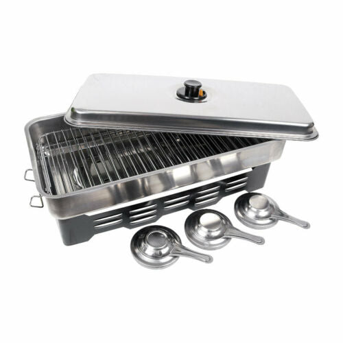 Wildhunter.ie - Fladen | Smoker Cooker With 3 Burners | 50x24.5x10.2cm -  Camping Accessories 