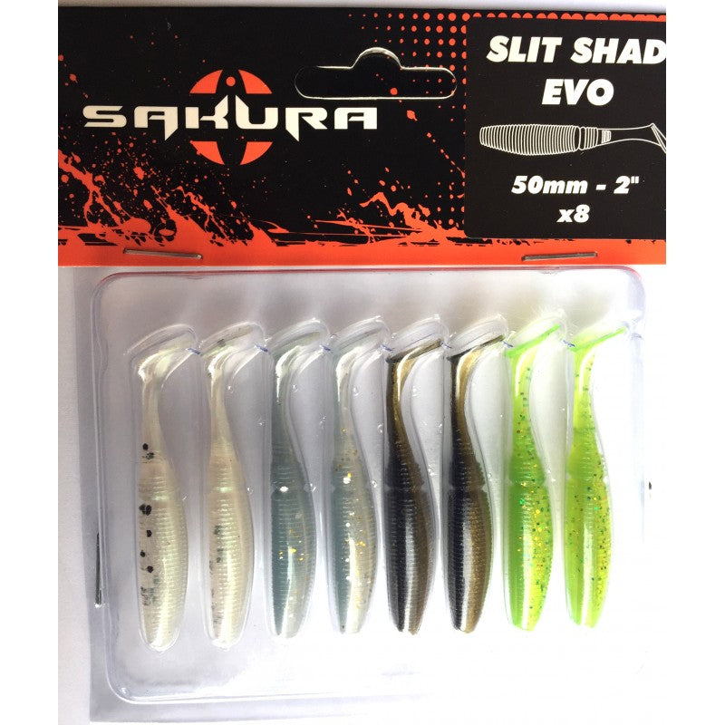 Load image into Gallery viewer, Wildhunter.ie - Sakura | Split Shad EVO | Colour Mix -  Predator Lures 
