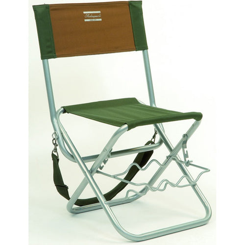 Wildhunter.ie - Shakespeare | Folding Stool With Backrest And Rod Rests -  Coarse Fishing Accessories 