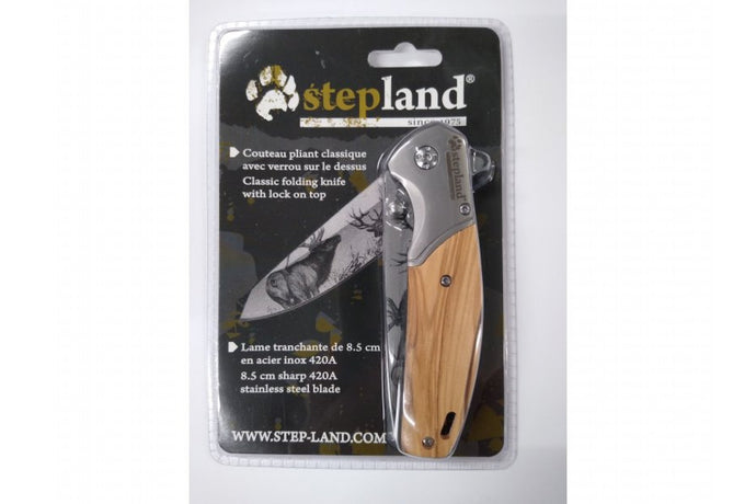 Wildhunter.ie - Stepland | Deer Engraved Folding Knife -  Knives 