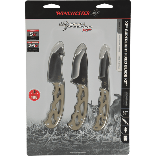 Wildhunter.ie - Winchester | Deer Season | XP Superlight | 4 Piece | Fixed Blade Knife Set -  Knives 