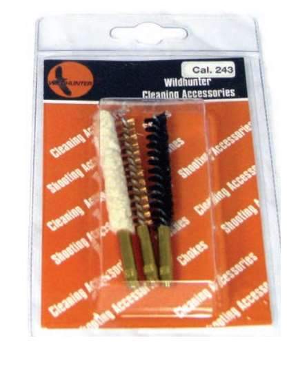 Wildhunter.ie - 3 Piece Rifle Brush Set in Blister Pack 243 -  Gun Cleaning Kits 
